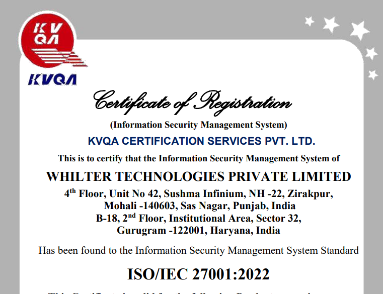 ISO Certificate